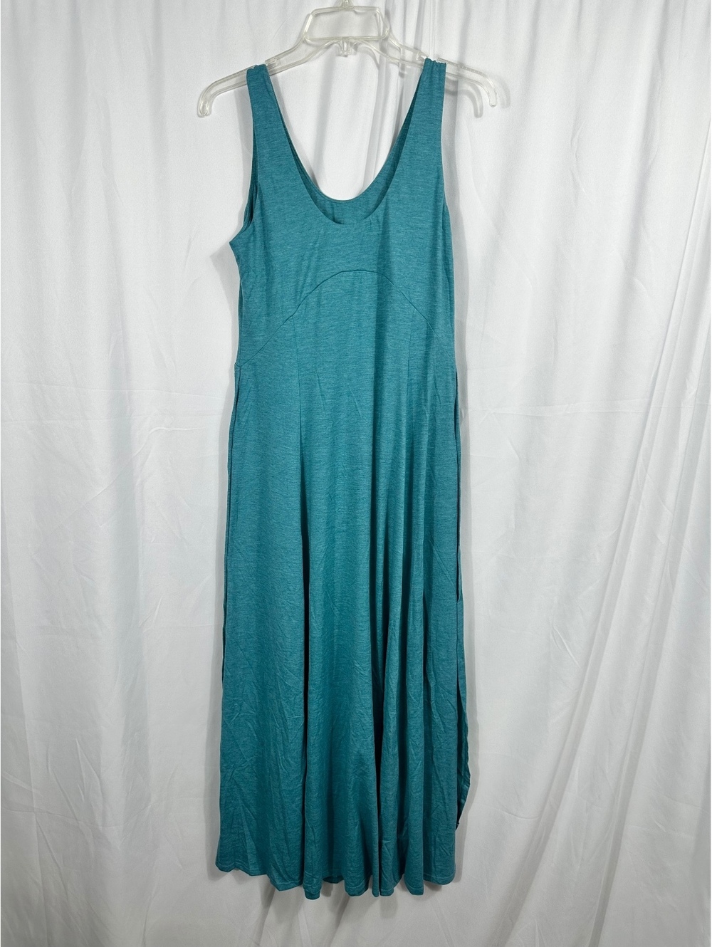 Halara Women's Sleeveless Maxi Dress in Teal Blue, Size Small